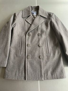 Nautica Double-Breasted Peacoat in Charcoal gray